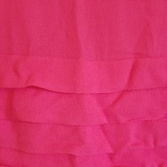 Pink Layered Ruffle Crop Top - Picture 2 of 7